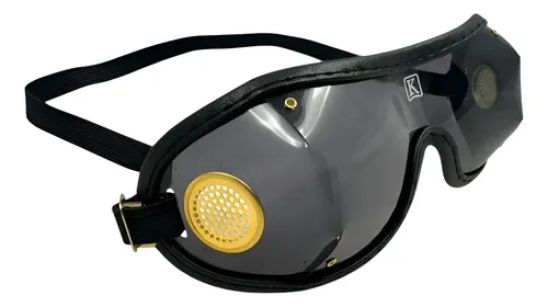 Antiparras Kroops para jockey. Lente oscuro x12u
