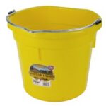 Balde lado plano AMARILLO equinos y otros. USO veterinario, mantenimiento y otros Fortiflex/Miller x5U