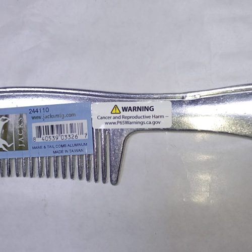 Peine Metalico Grande Con Mango x 6u